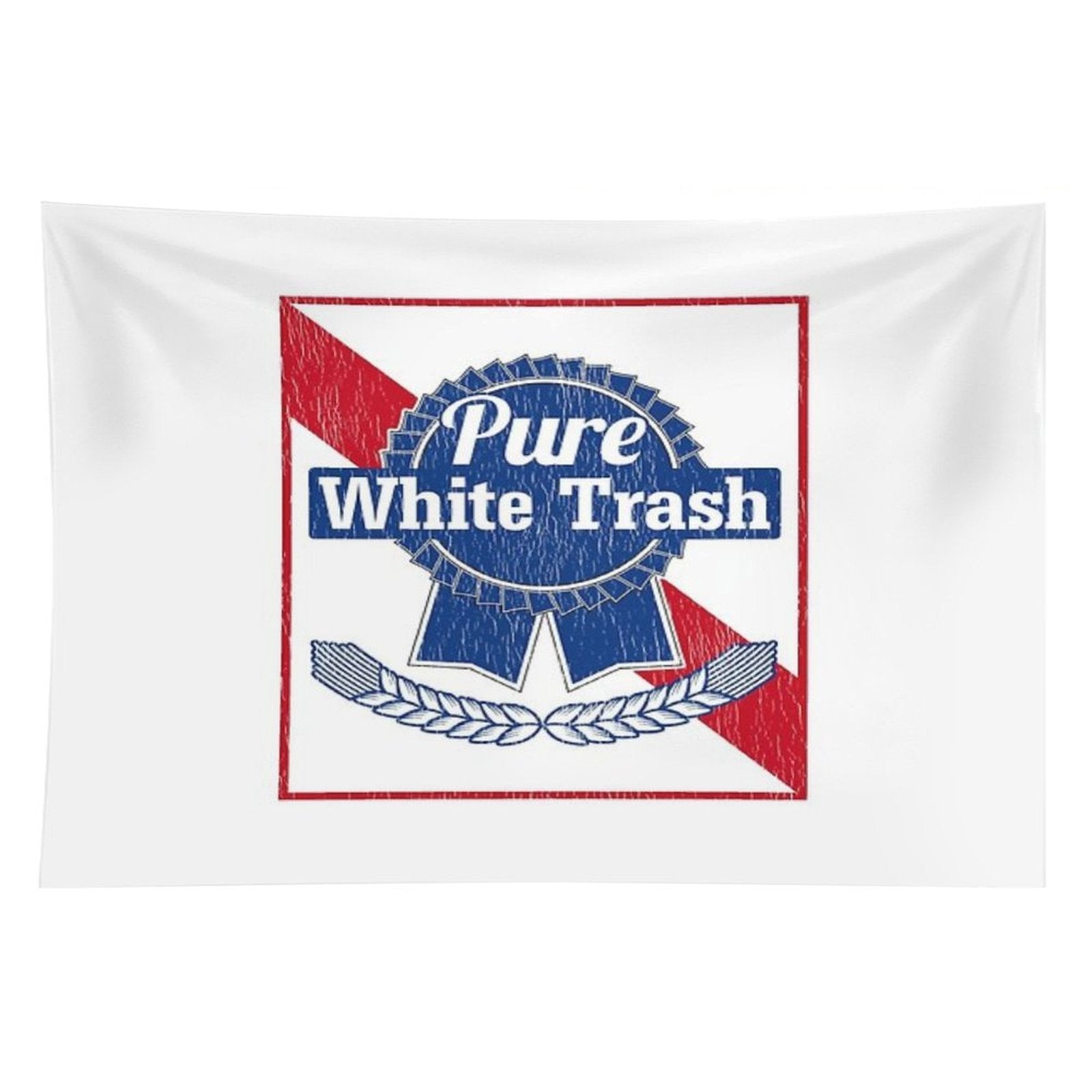 Funny Redneck Gift, Pure White Trash Tapestry