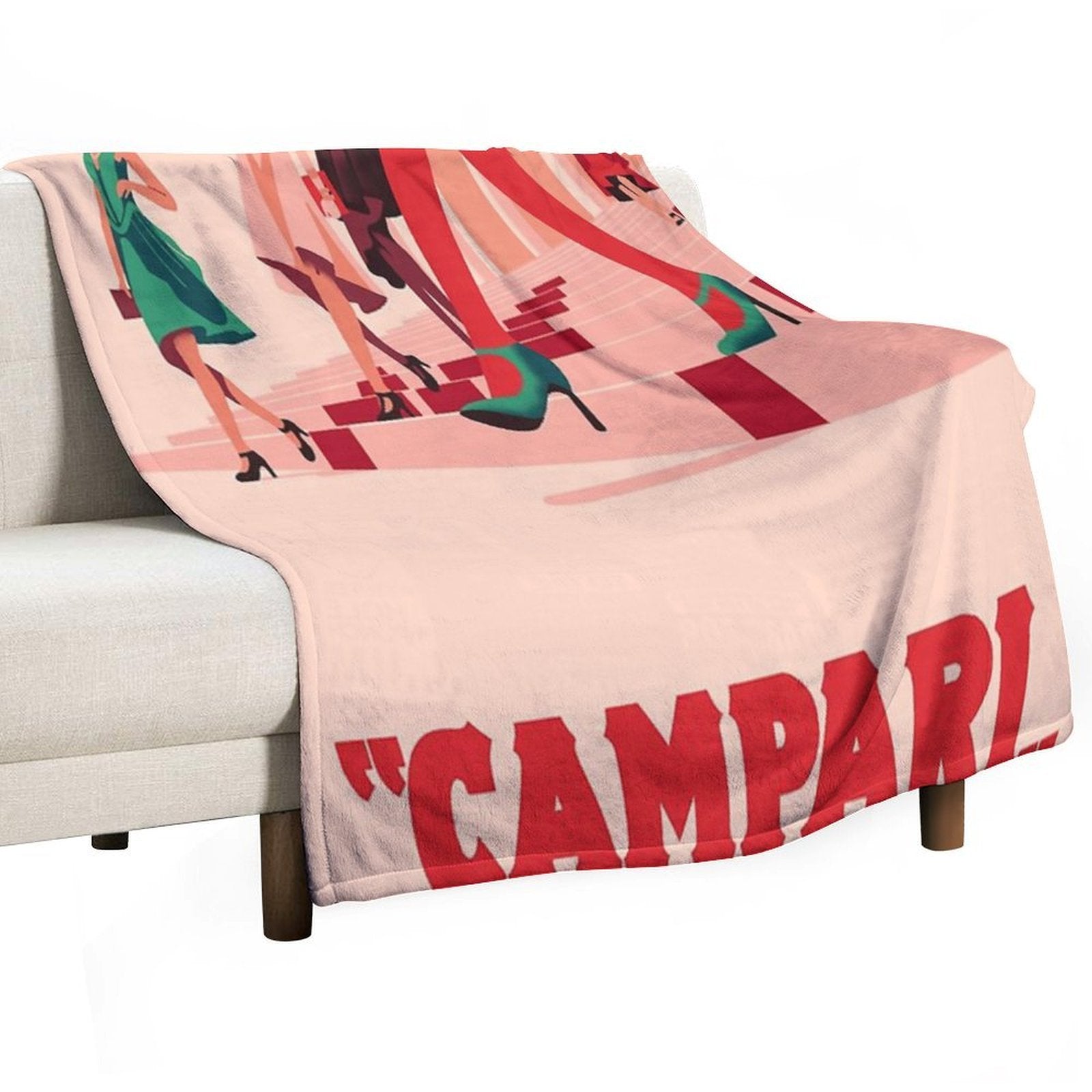 Vintage Campari Lightweight Throw Blanket