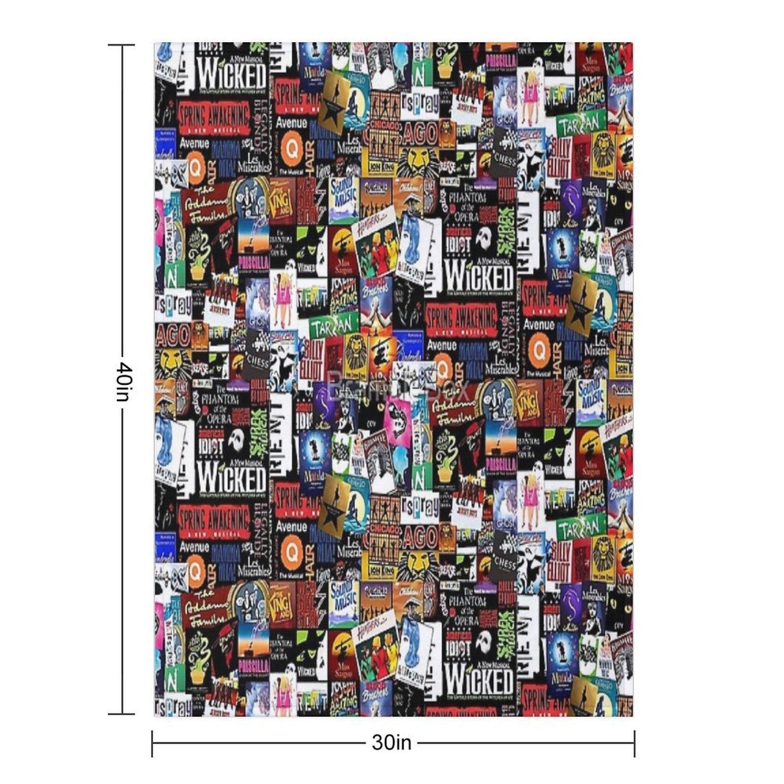 Collage II Musical All-season Throw Blanket