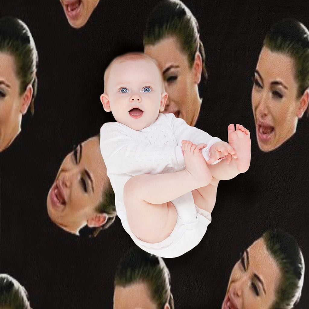 Crying Kim Kardashian Velvety-soft Throw Blanket