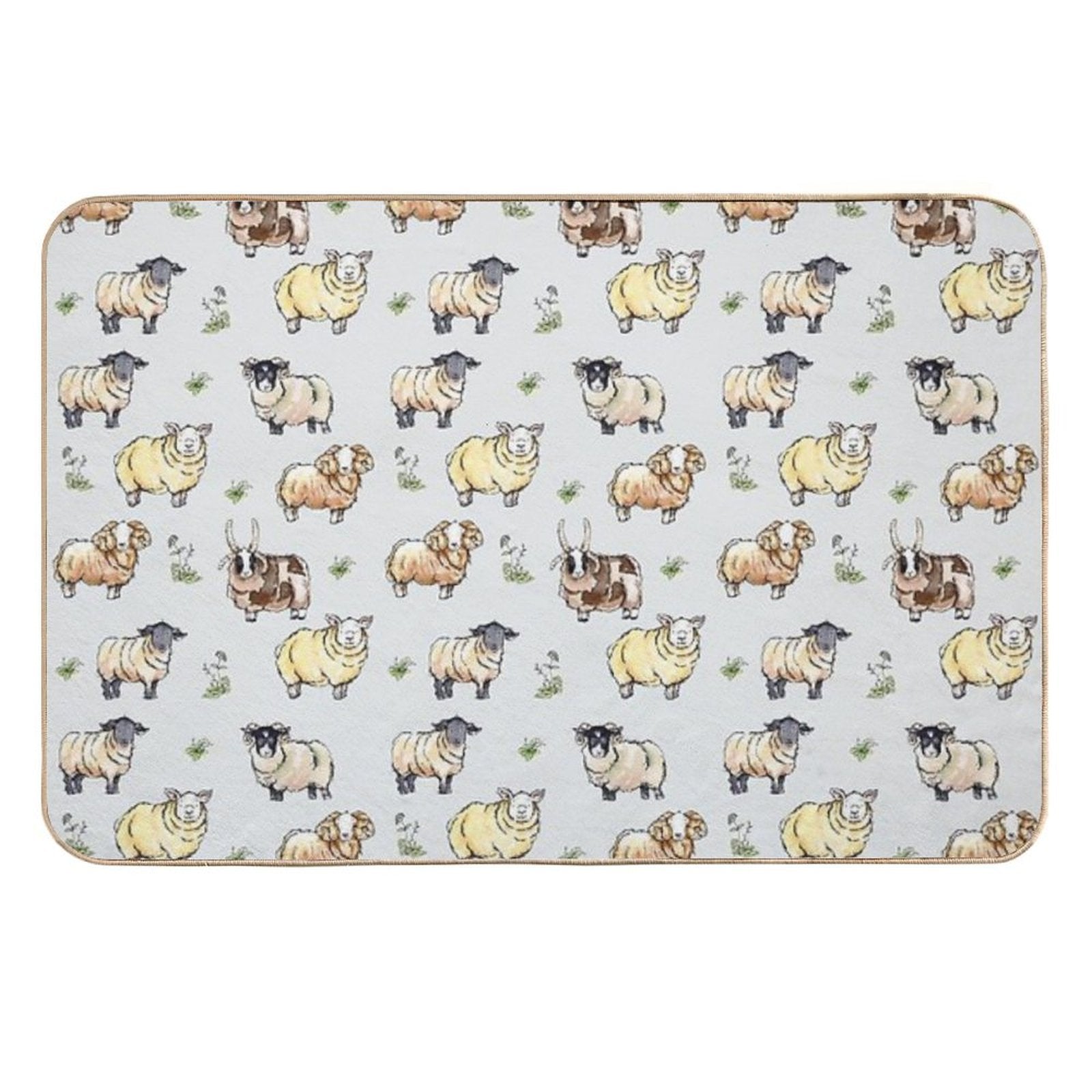British Sheep  Odorless Bath Mat