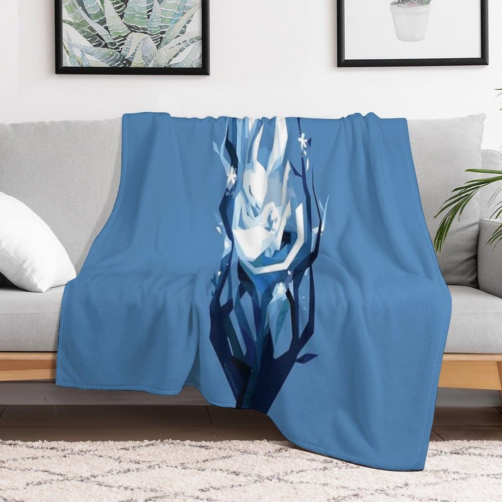 Ori Sleeping - Ori And The Will of Wisps - In The Blind Forest Anti-pilling Throw Blanket