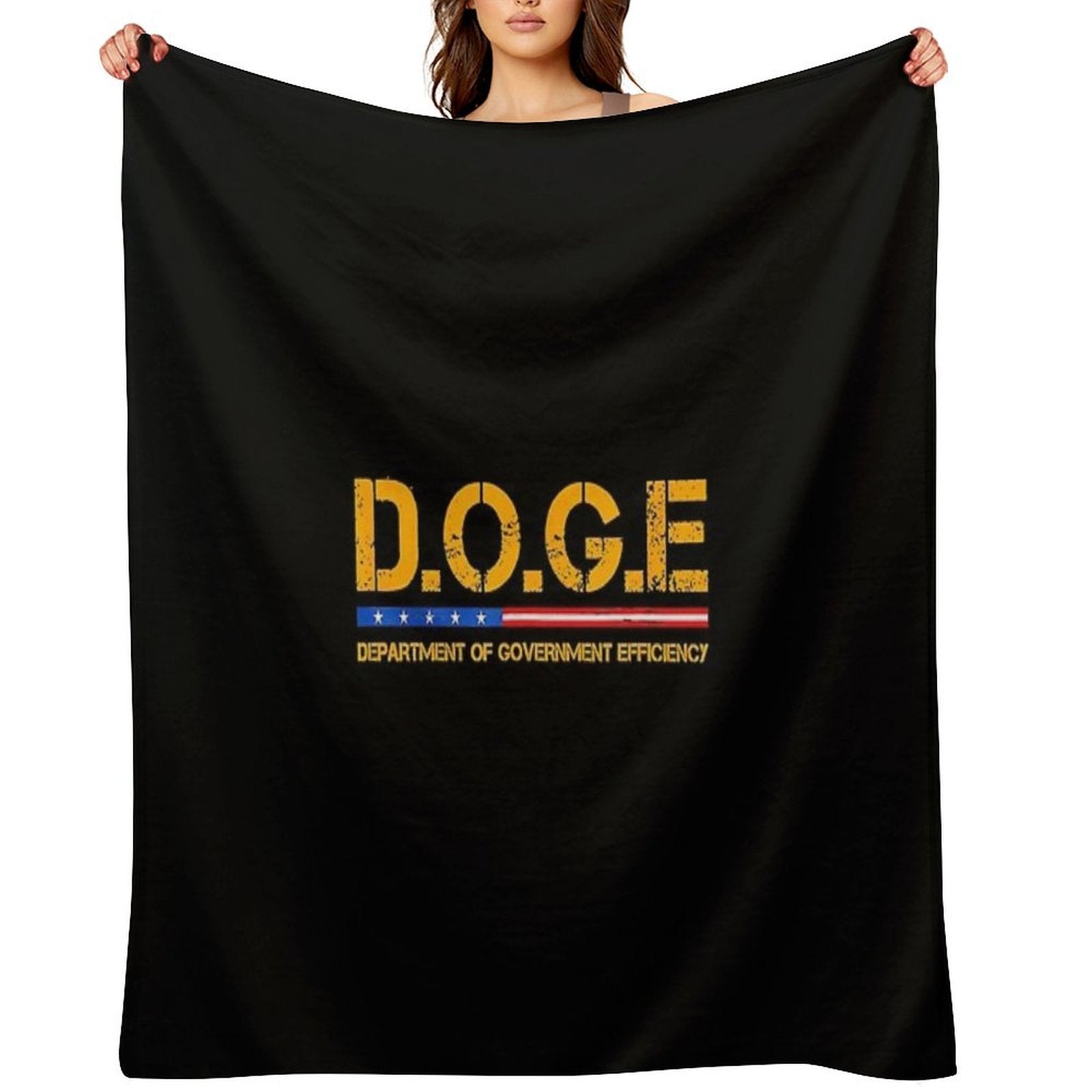 Doge D.O.G.E. Department Of Government Efficiency Quick-dry Throw Blanket