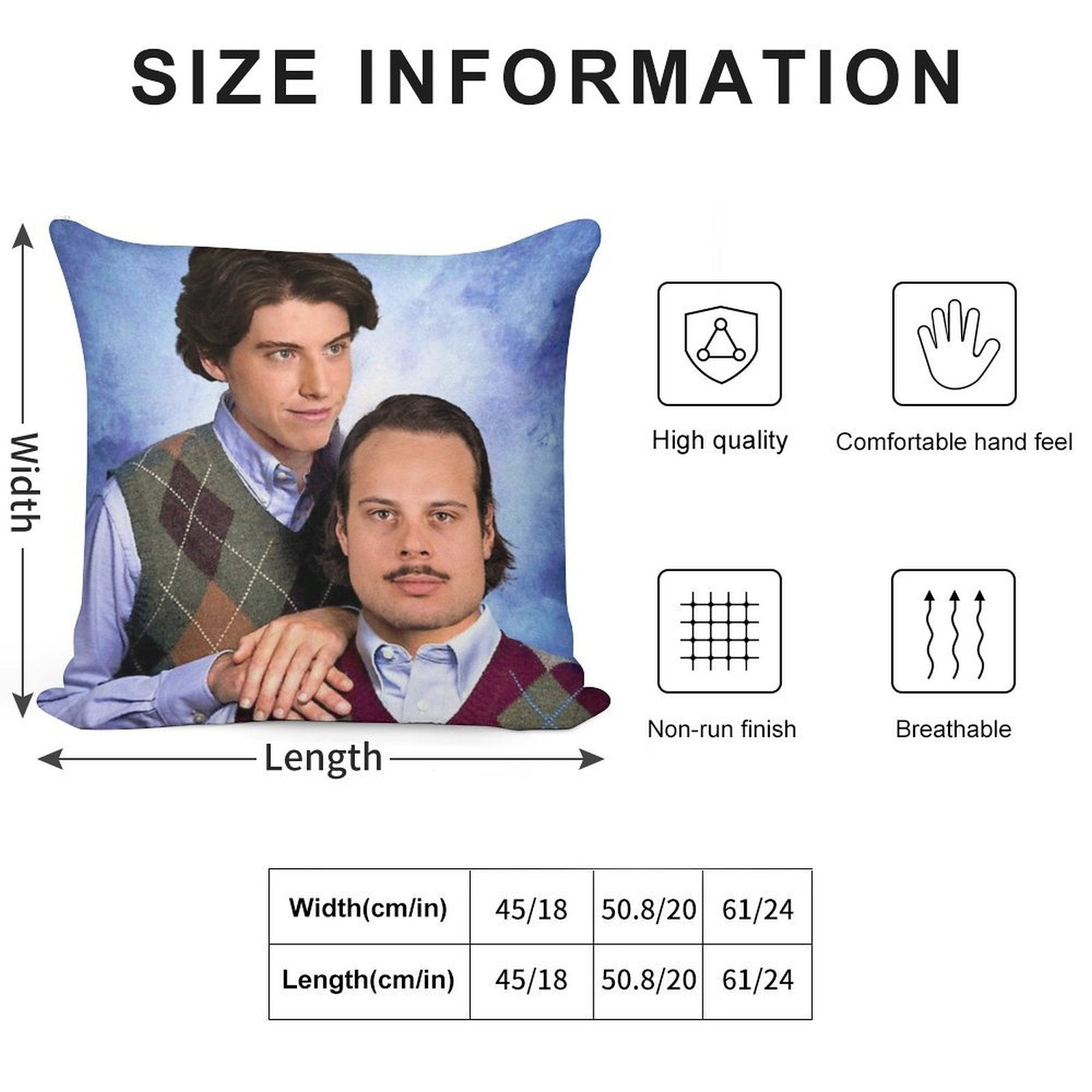 Matthews + Marner Stepbrothers Soft Washable Throw Pillow