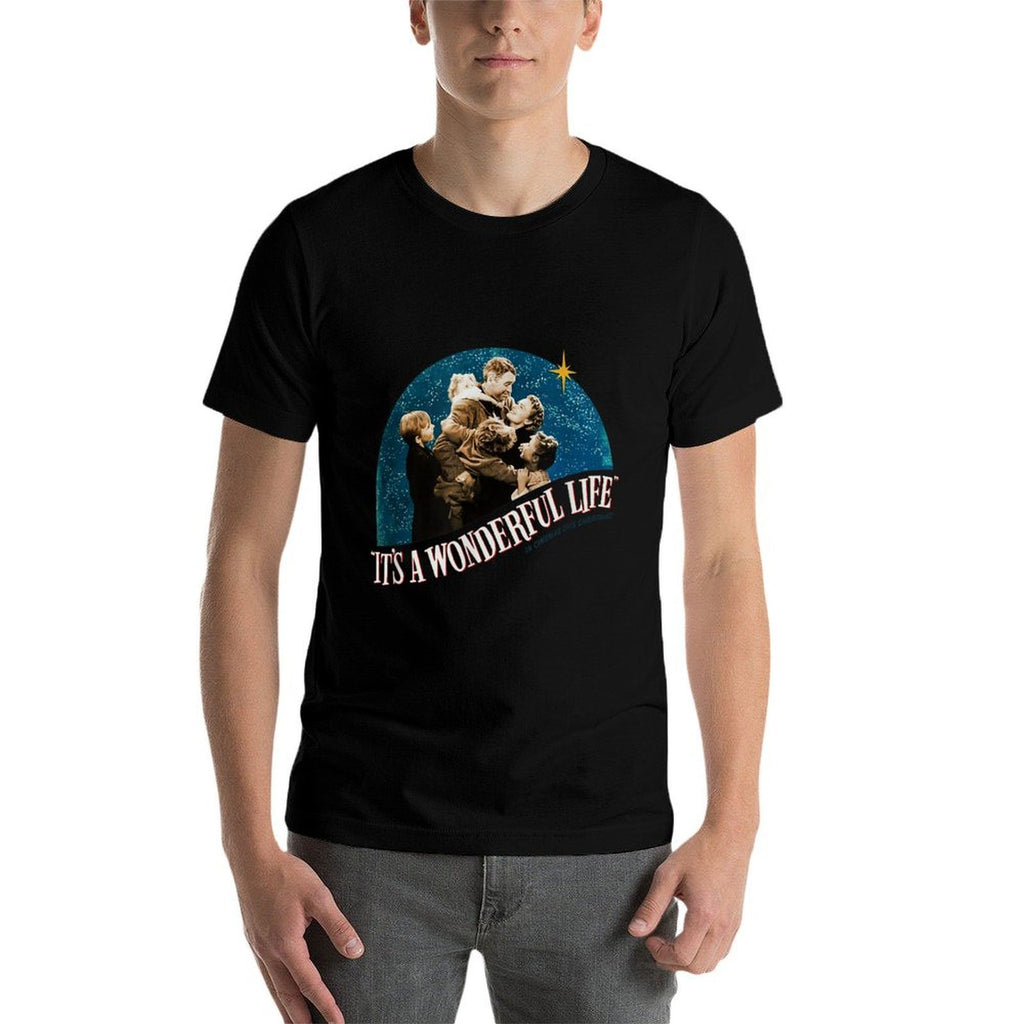 Vintage Christmas Classic Its A Wonderful Life  Cotton T-Shirt