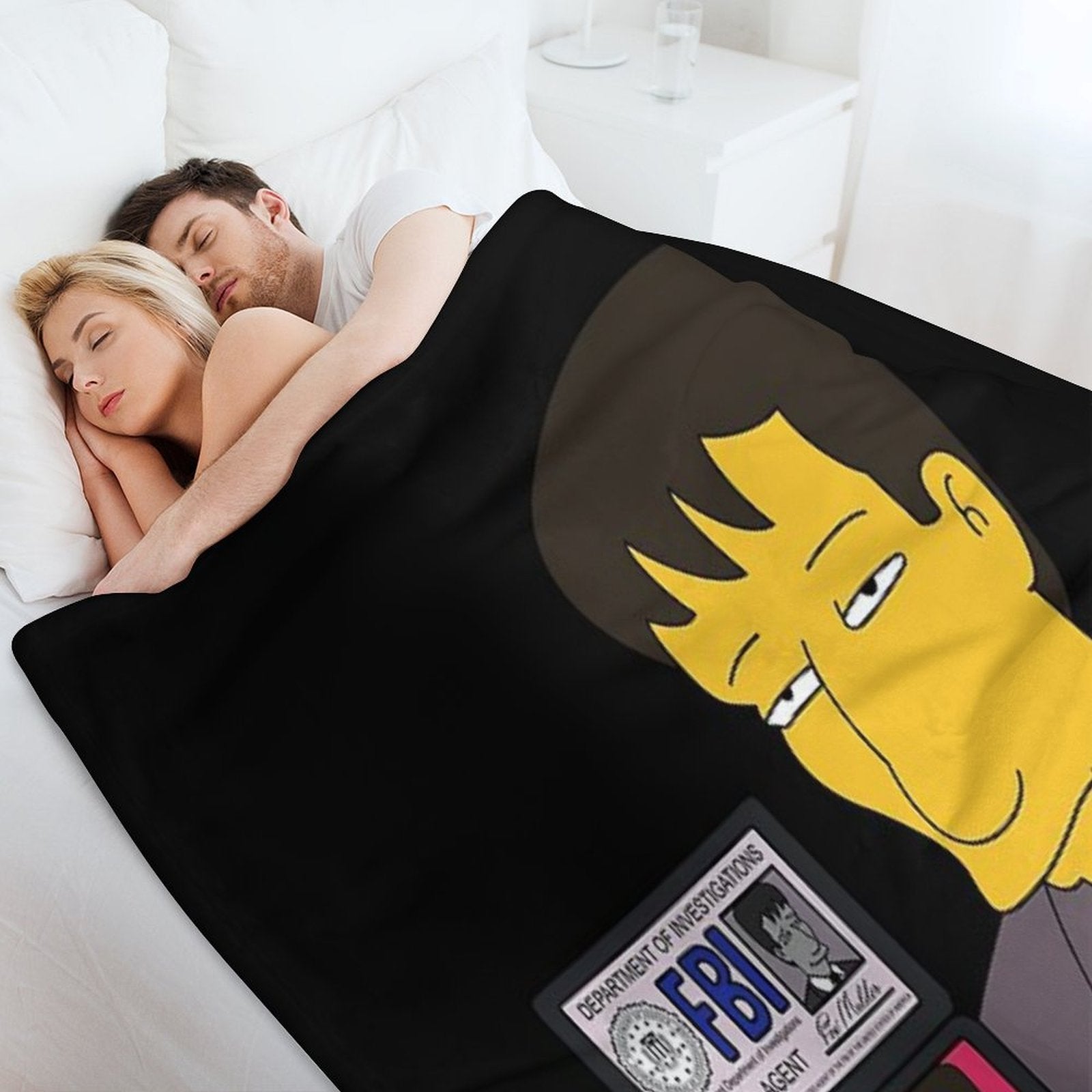 Agent Mulder FBI Eco-conscious Throw Blanket