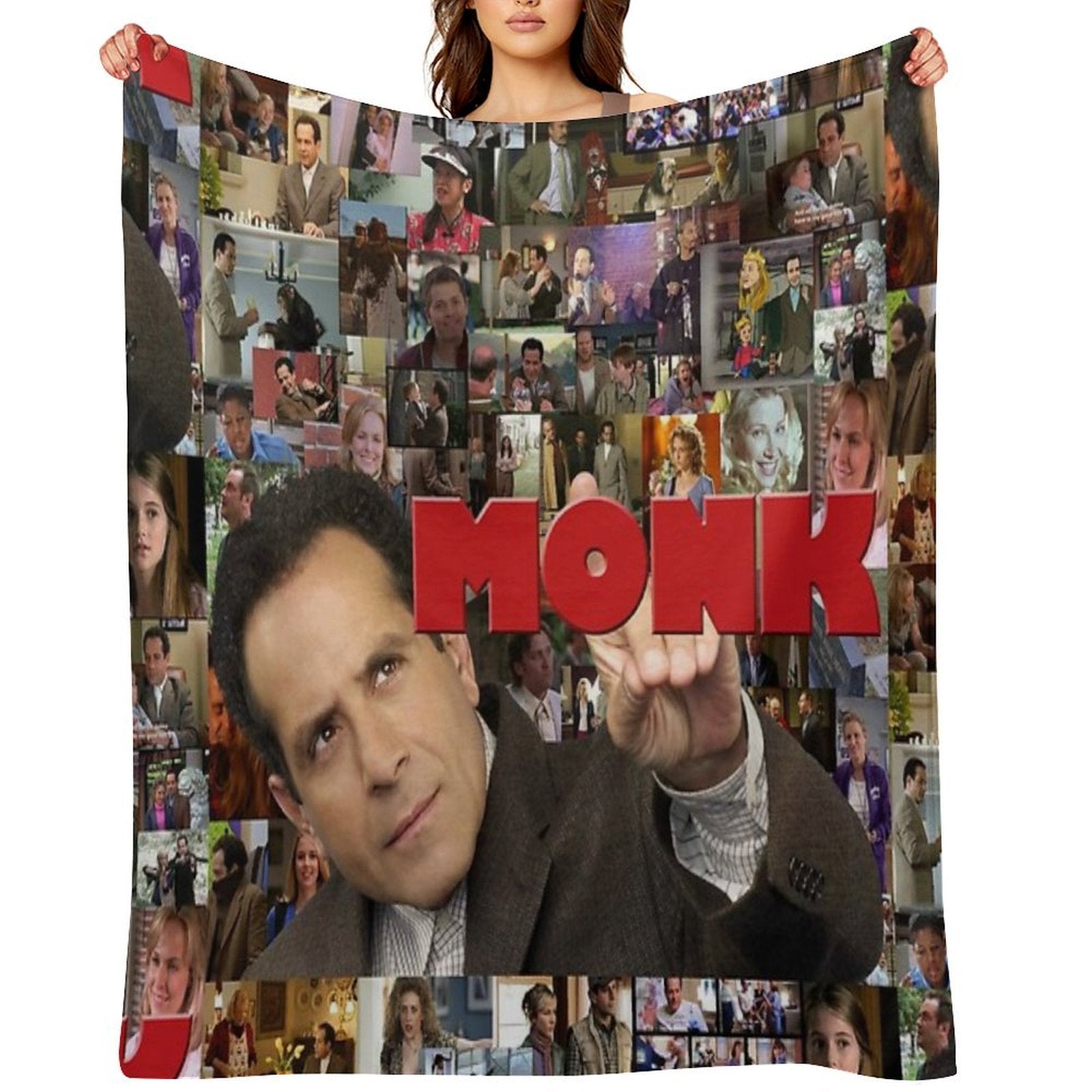 Adrian Monk Collage Gift-ready Throw Blanket