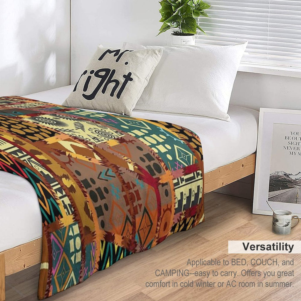 Vintage Quilted Pattern 2 Lightweight Throw Blanket