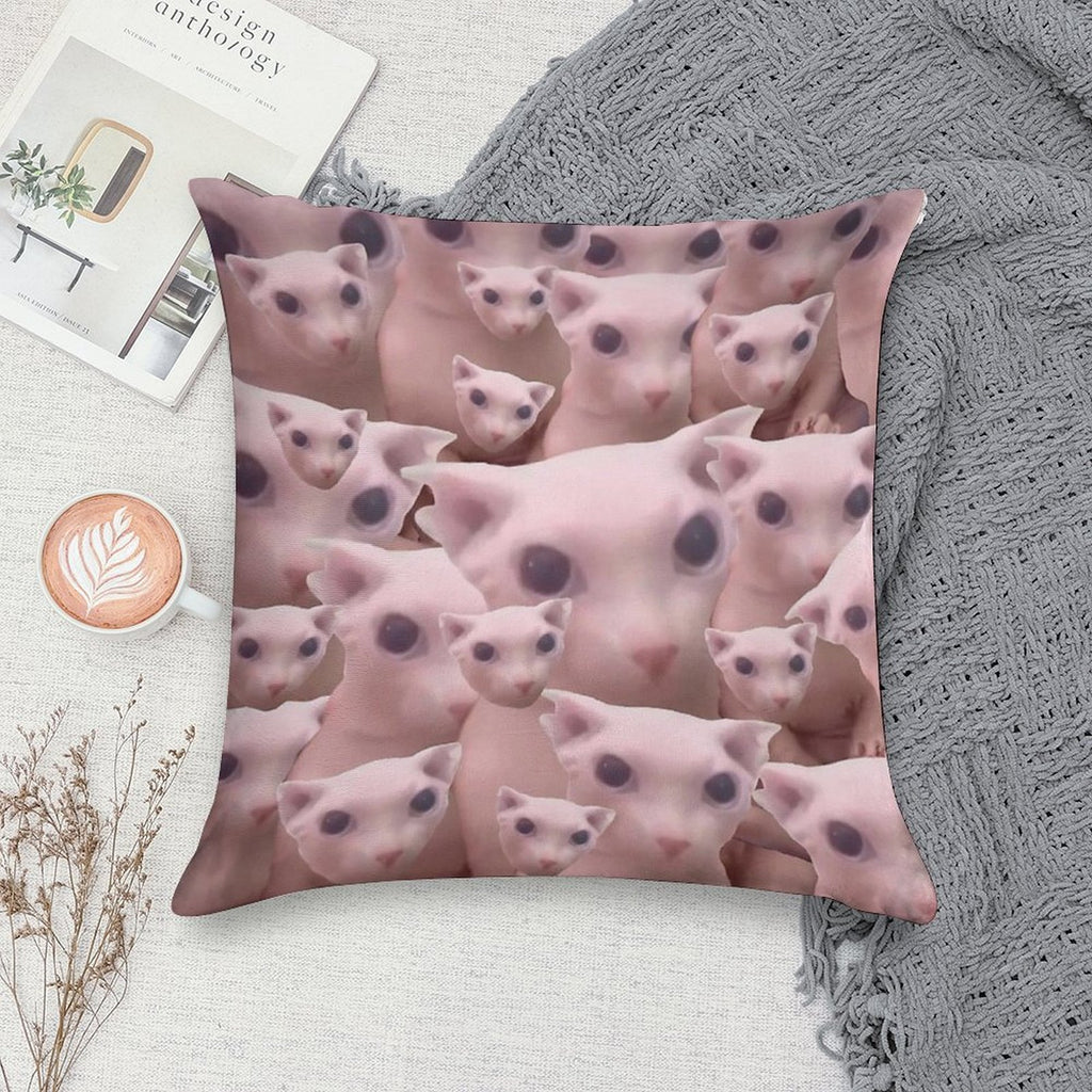 Bingus Pattern Soft Luxury Feel Throw Pillow
