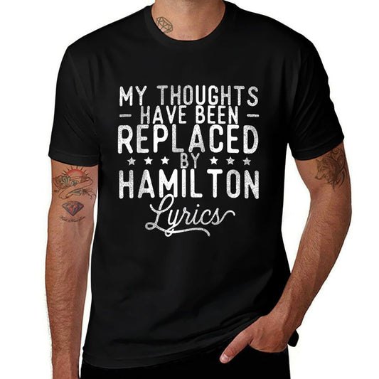 My Thoughts Have Been Replaced By Lyrics - Theatre Musical  Heathered Texture T-Shirt