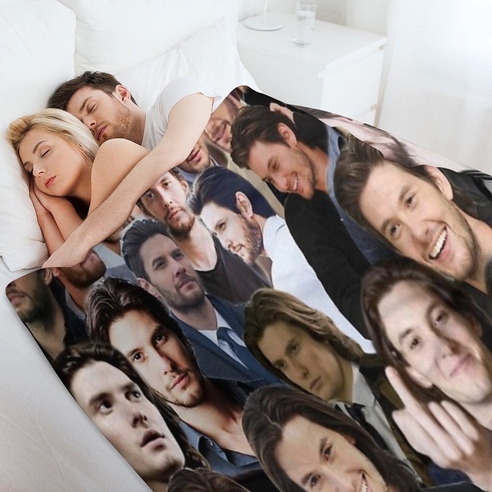 Ben Barnes Machine-washable Throw Blanket