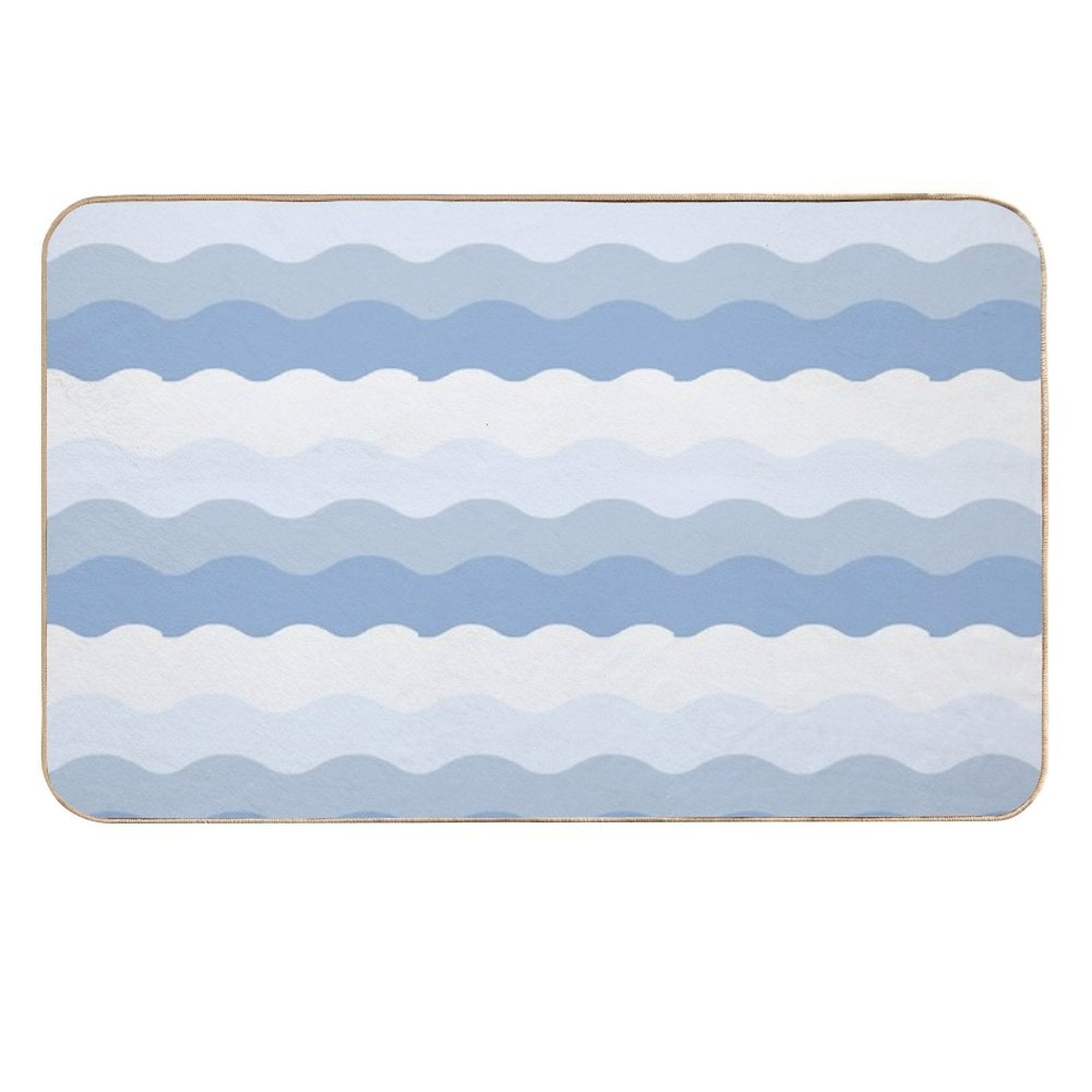 Ocean Waves Pattern  Rapid-Drying Bath Mat