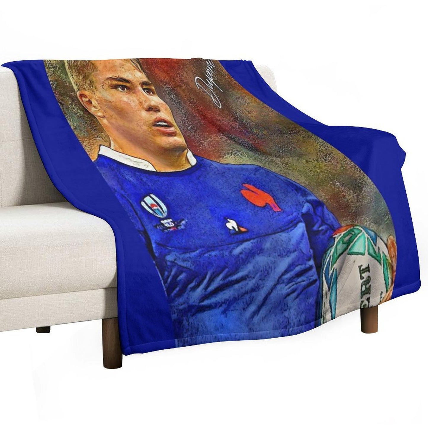 •Antoine Dupont• Art  ► Premium Throw Blanket