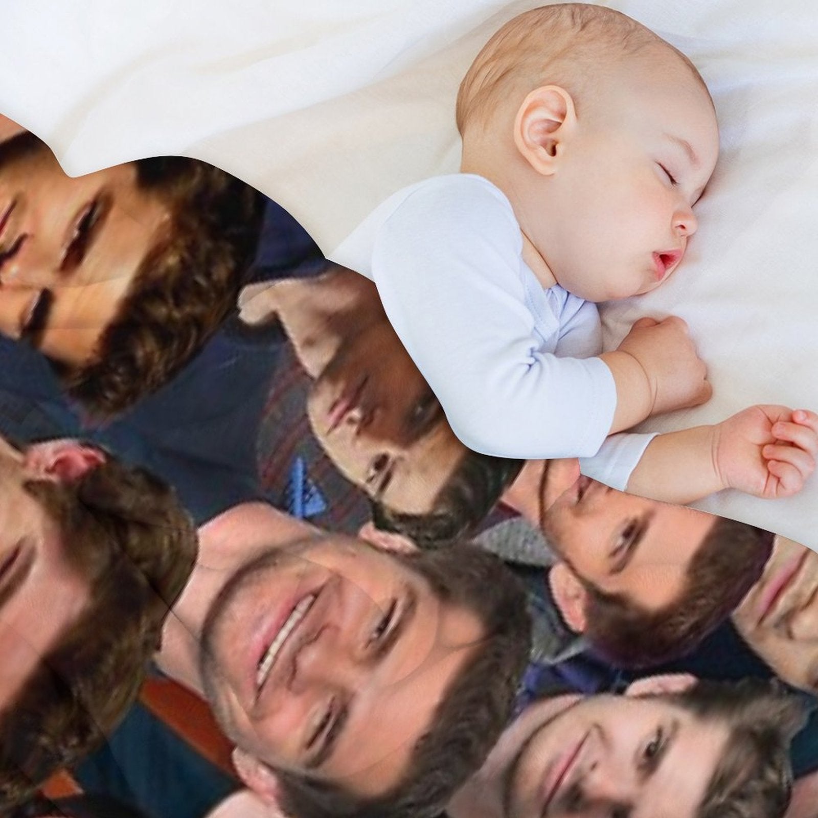 Andrew Garfield Photo Collage Eco-conscious Throw Blanket