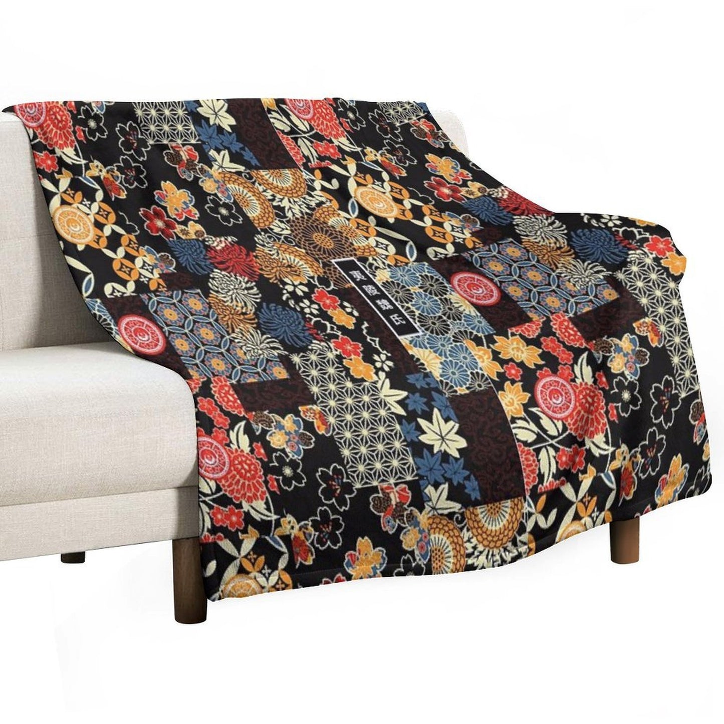 Yiling Wei Kimono [SEAMLESS] Wrinkle-free Throw Blanket