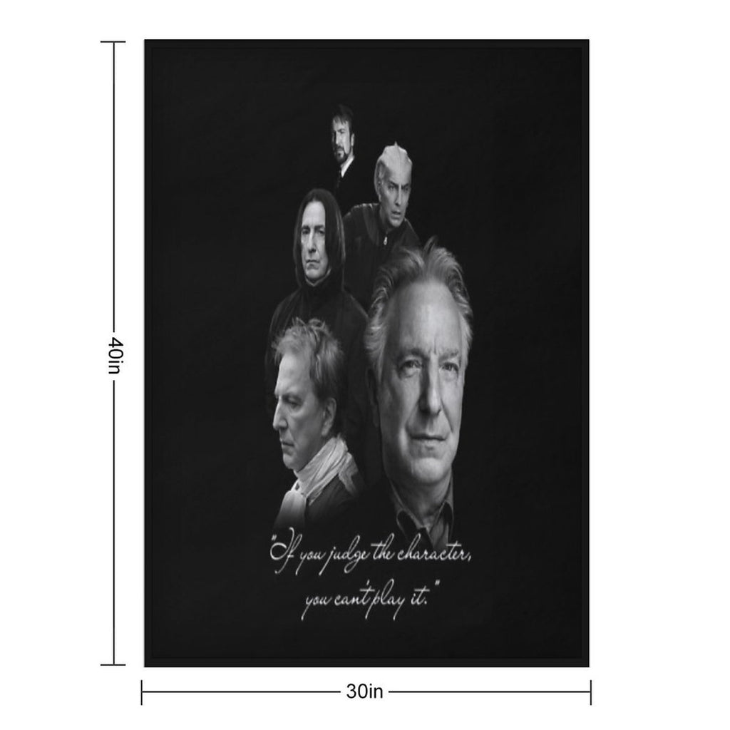 Alan Rickman - Best Actor Comfort Throw Blanket