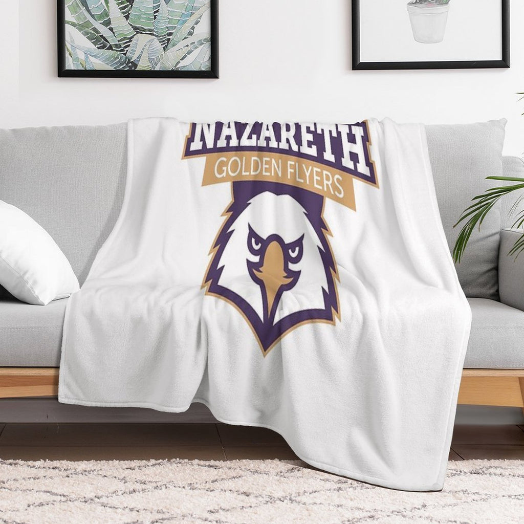 Nazareth College Golden Flyers Eco-conscious Throw Blanket