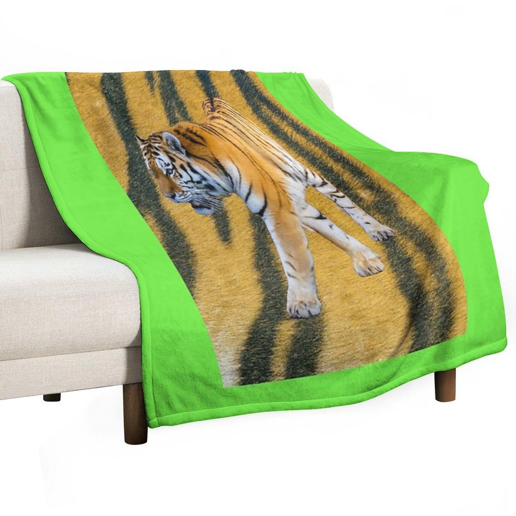 Copy of Copy of Copy of Copy of Copy of TIGER IN BEAUTIFUL COLORS. Wrinkle-free Throw Blanket