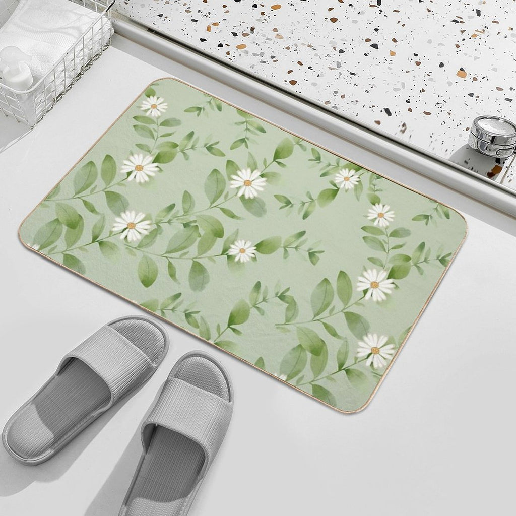 Plants  Flowers  Anti-Trip Bath Mat