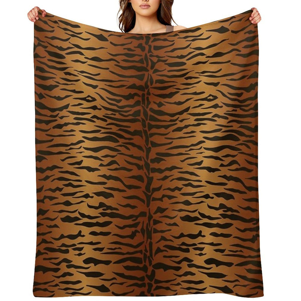 Tiger Animal Print Lightweight Throw Blanket