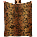 Tiger Animal Print Lightweight Throw Blanket