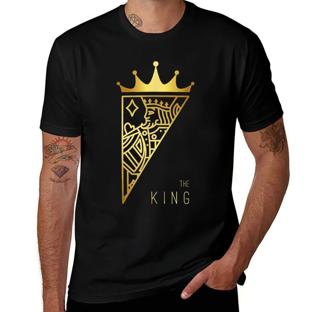 The King Card Funny Cute Couple Lover Gift  Slim-fit Cut T-Shirt