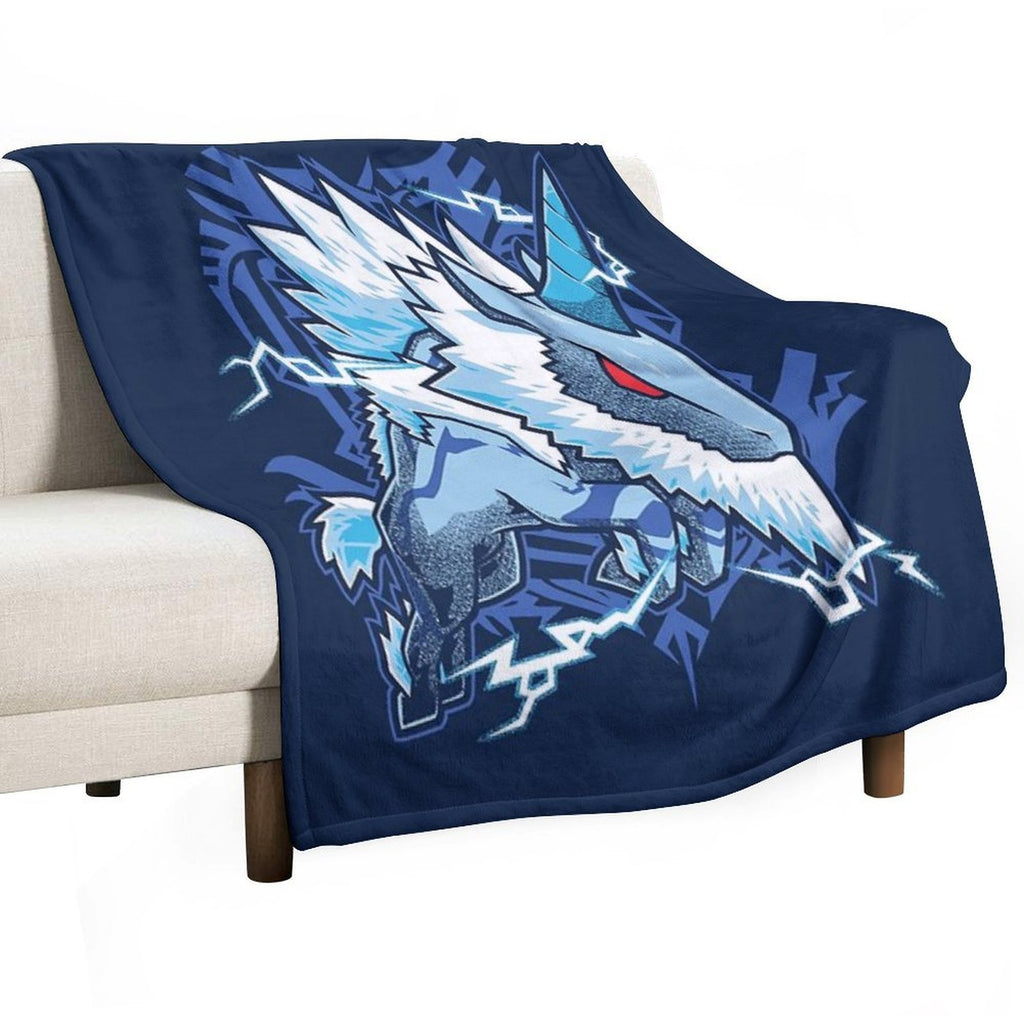 Kirin  Monster Hunter Velvety-soft Throw Blanket