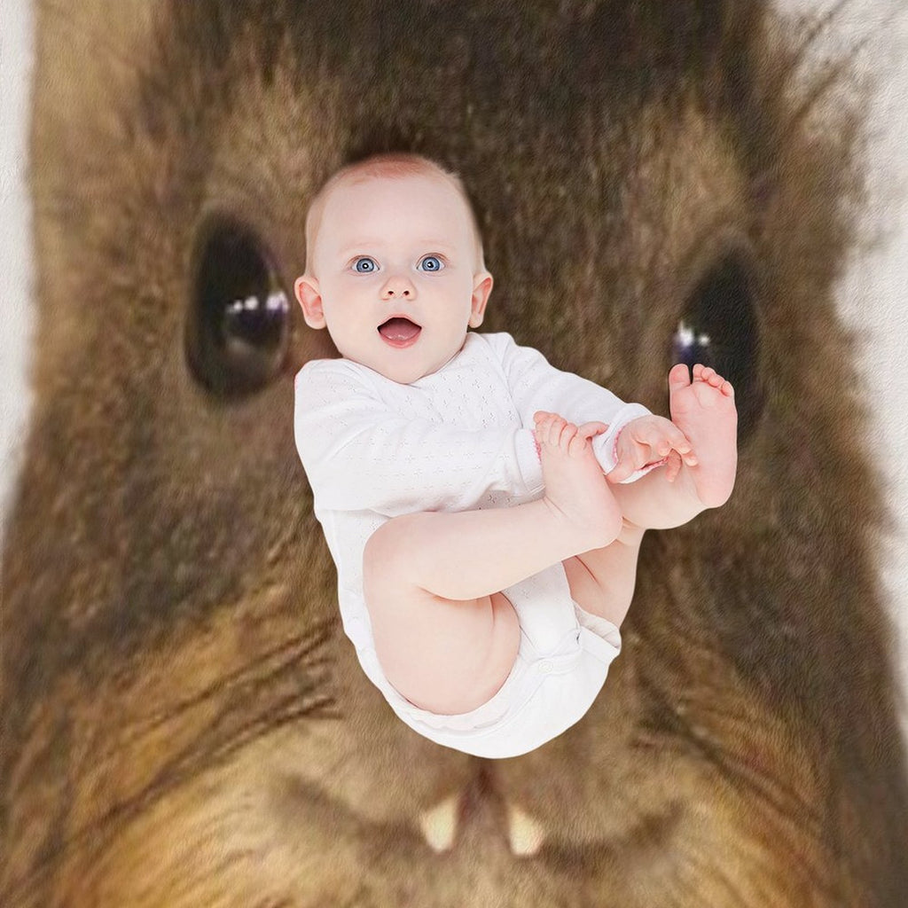 Rock Hyrax Photo - Dassie  Cute Vampire Potato Travel-friendly Throw Blanket