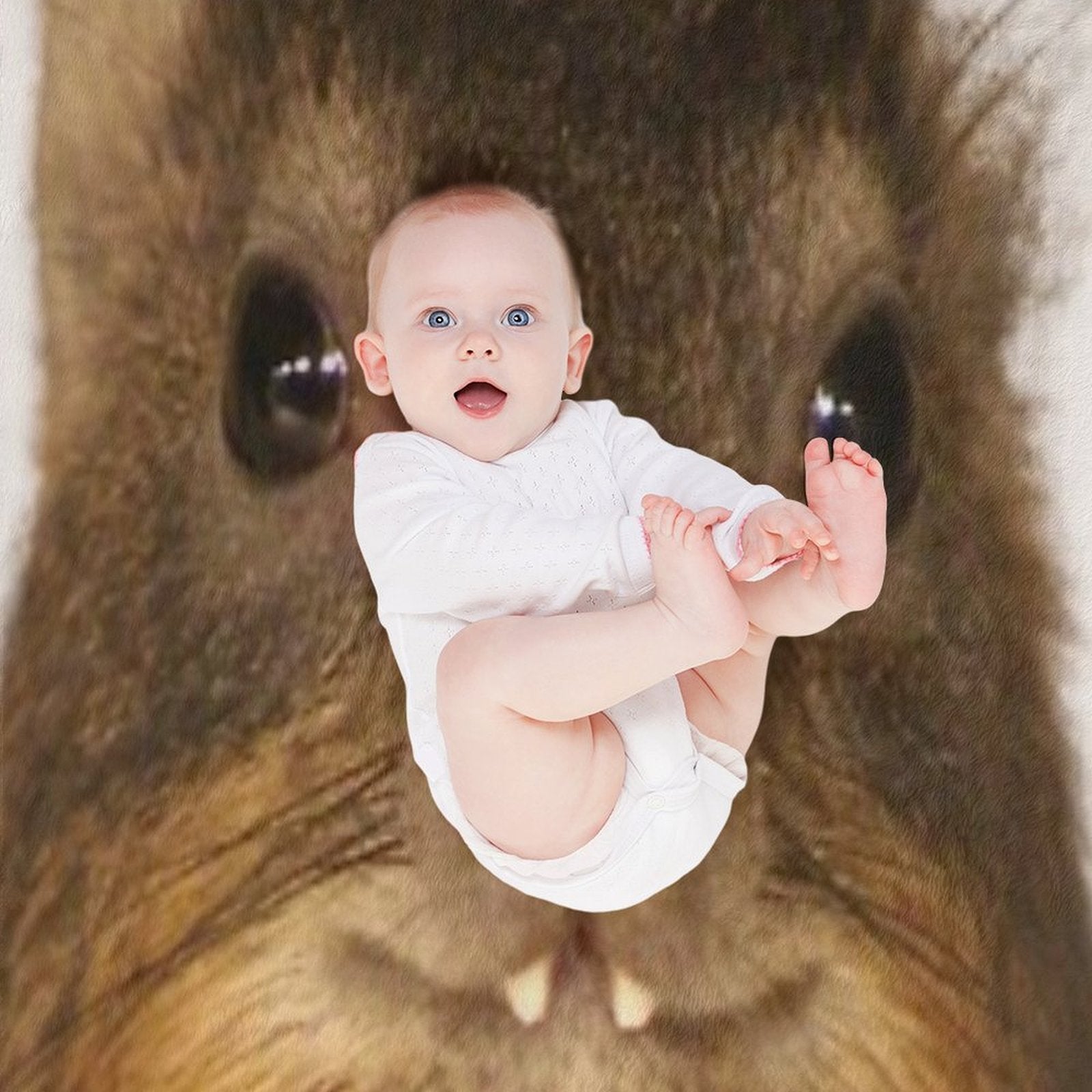 Rock Hyrax Photo - Dassie  Cute Vampire Potato Travel-friendly Throw Blanket