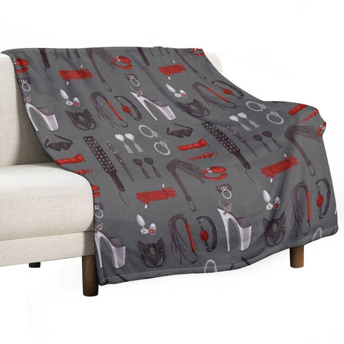 BDSM Erotic Fetish Toys Easy Care Throw Blanket