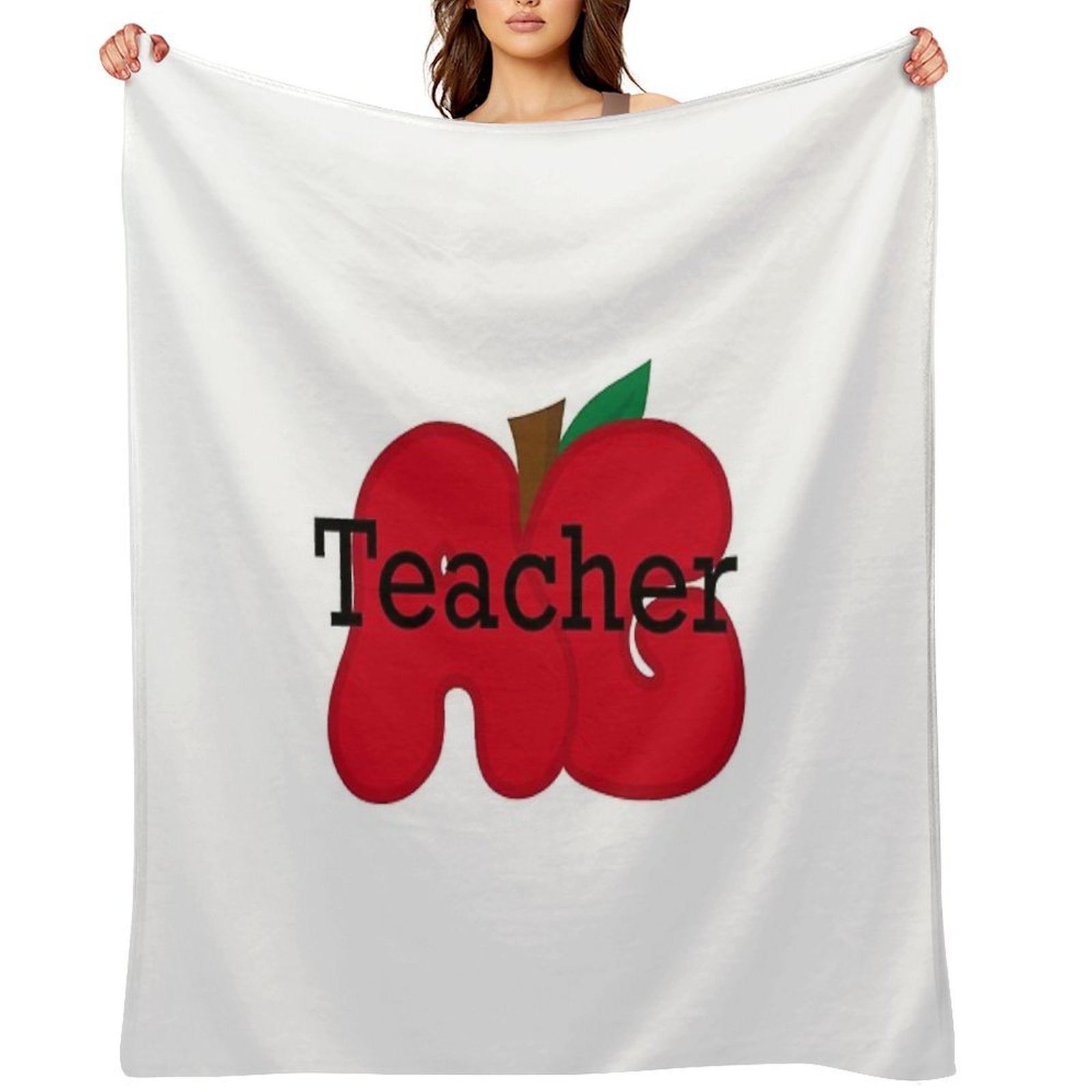 AG Apple Teacher Design – Agriculture Education & FFA-Inspired Art Quick-dry Throw Blanket