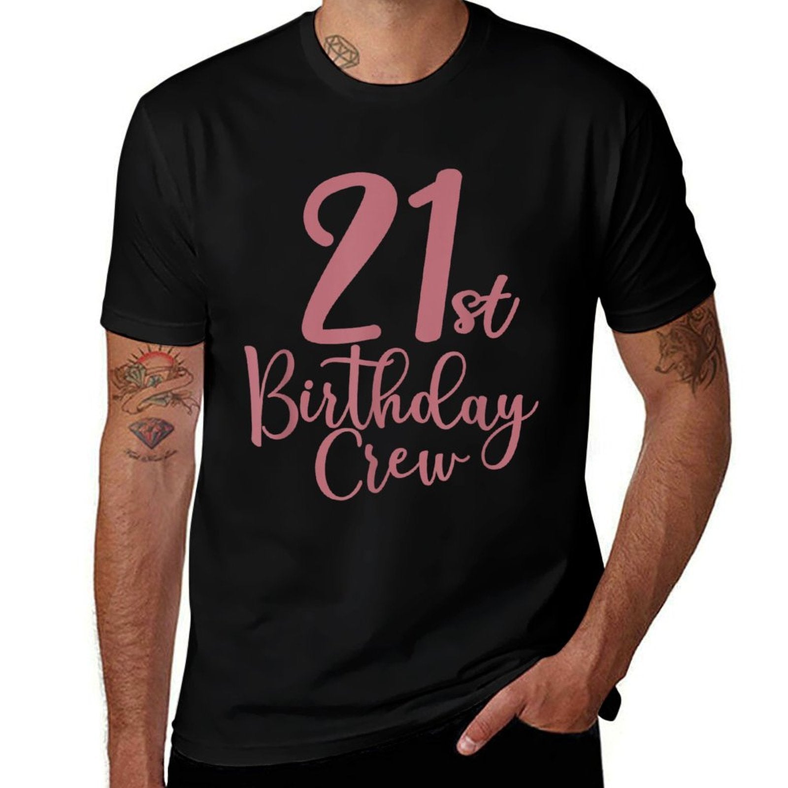 21st Birthday Crew 21 Years Old, Women Matching Group Party  Graphic-printed T-Shirt