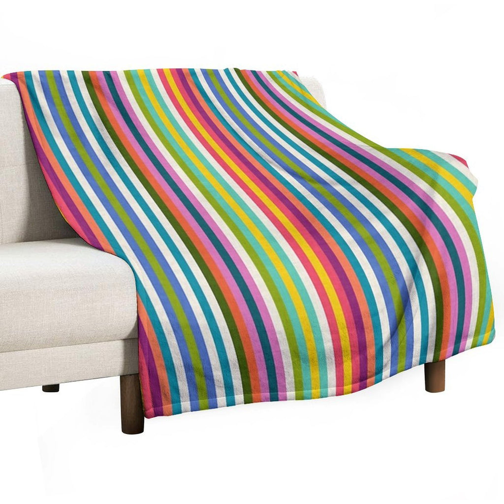 Stripe Pop 1 Eco-conscious Throw Blanket