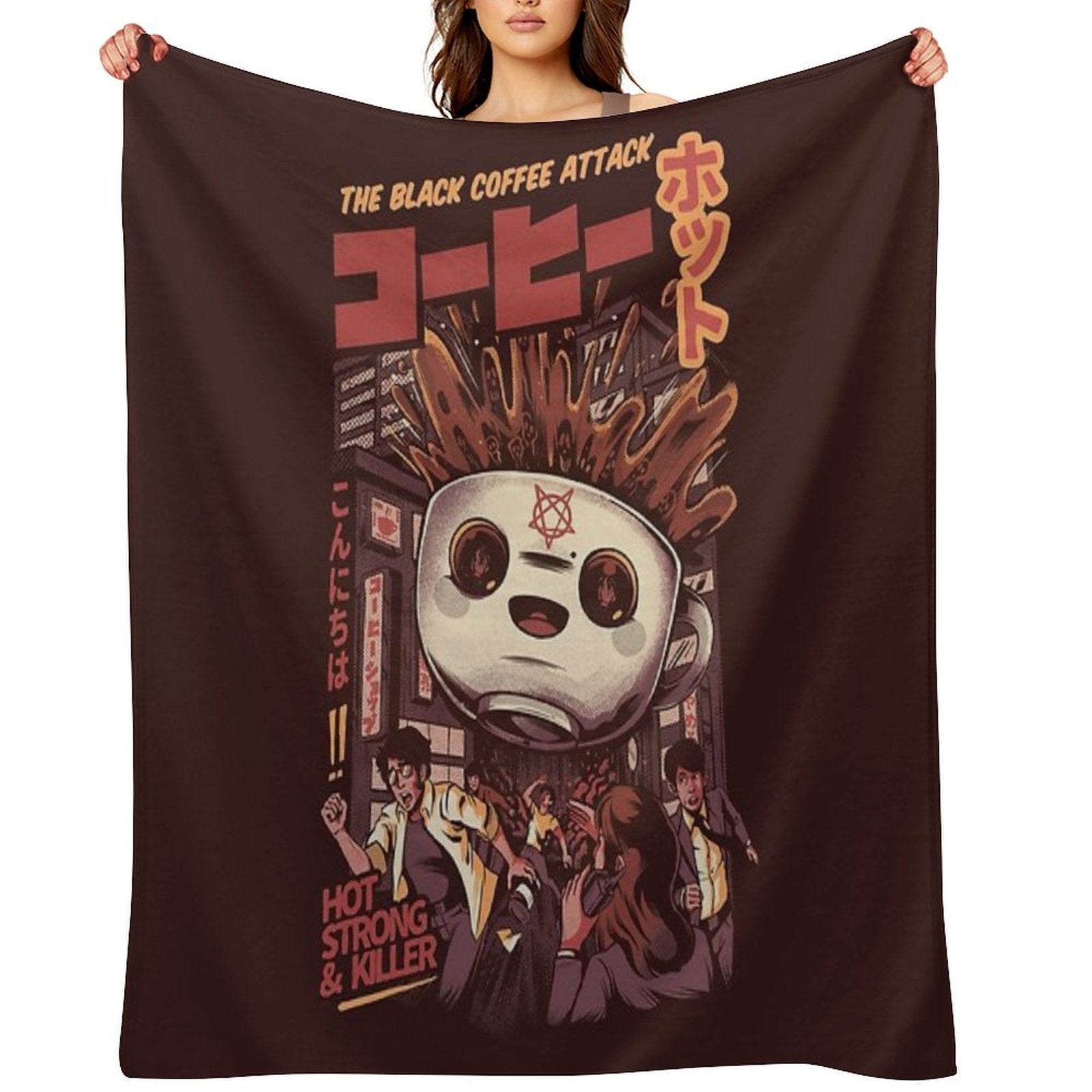 Black Magic Coffee Anti-pilling Throw Blanket