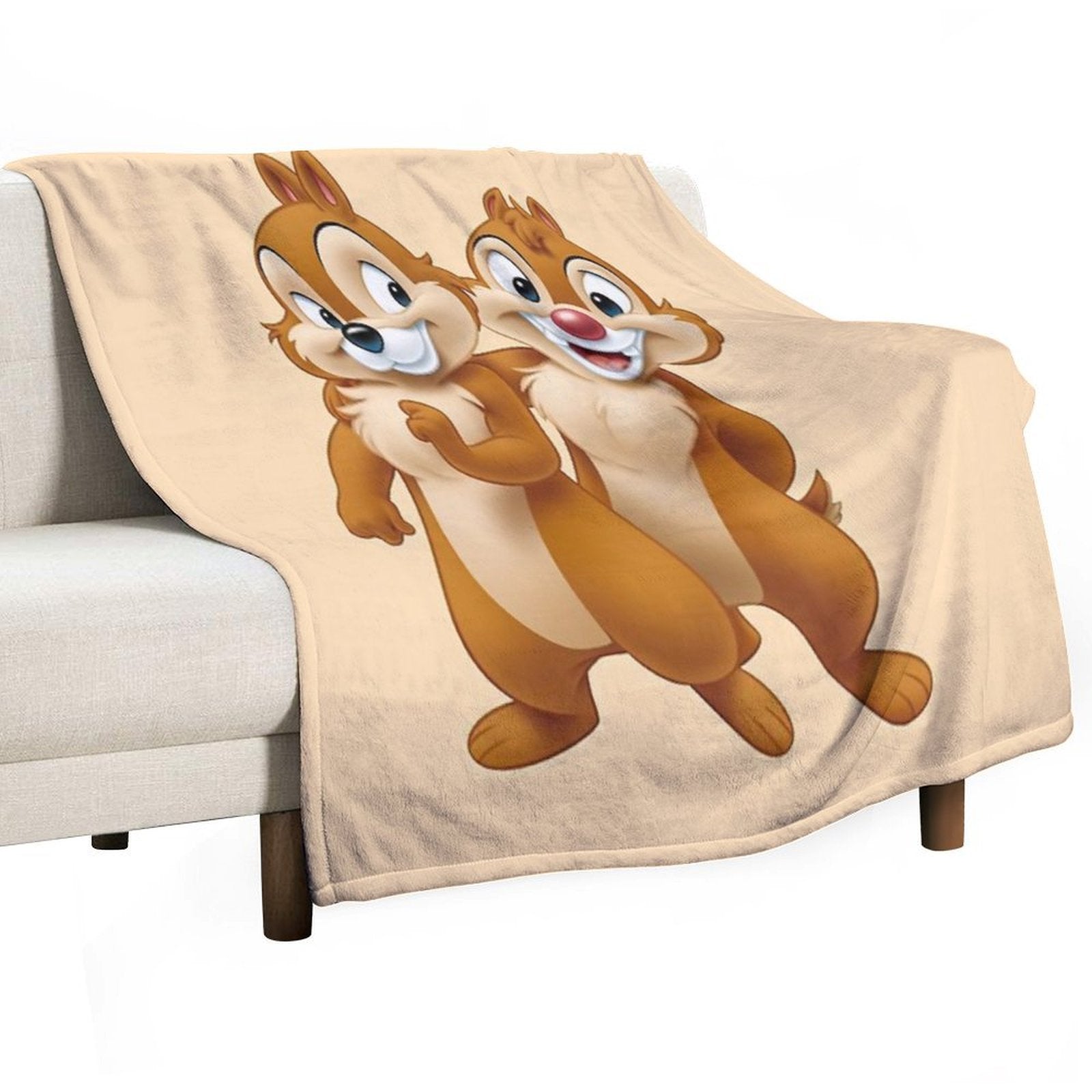Squirrel, Chip, And Dale Chipmunks Gift-ready Throw Blanket