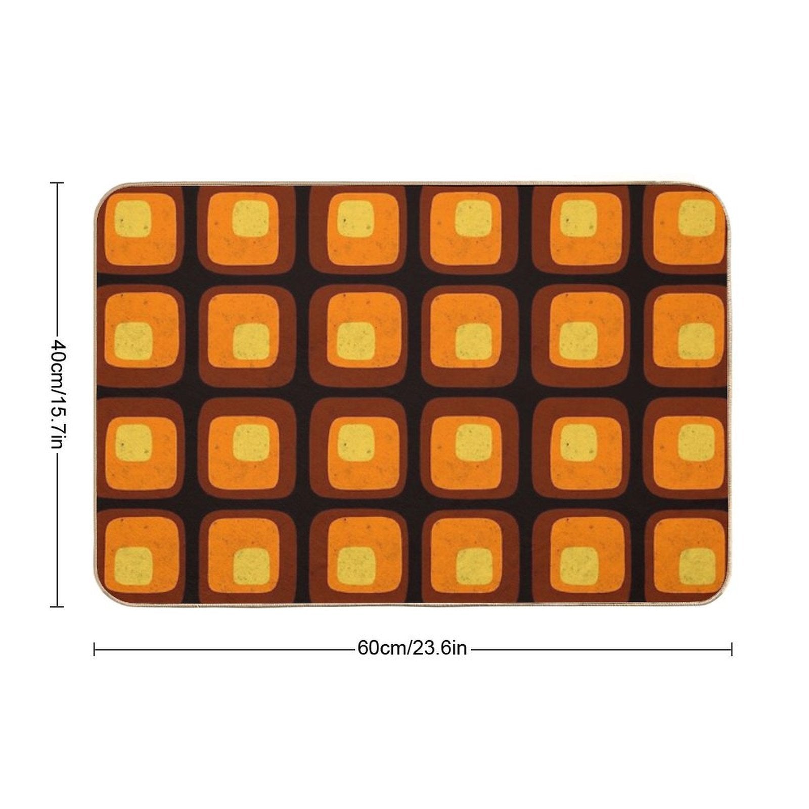60s Retro Mod  Multi-Purpose Bath Mat
