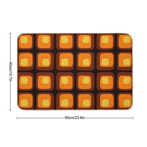 60s Retro Mod  Multi-Purpose Bath Mat