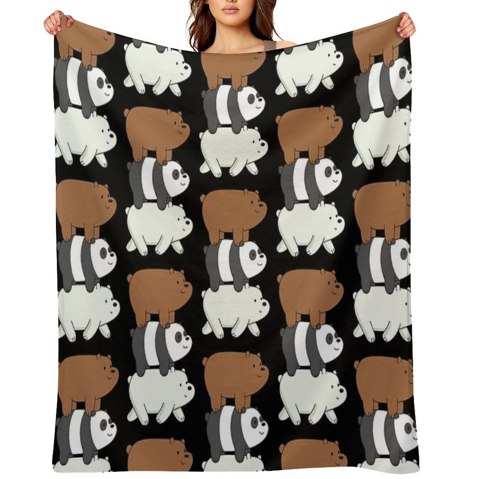 We Bare Bears Lightweight Throw Blanket