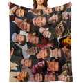 Andrew Garfield Photo Collage Eco-conscious Throw Blanket