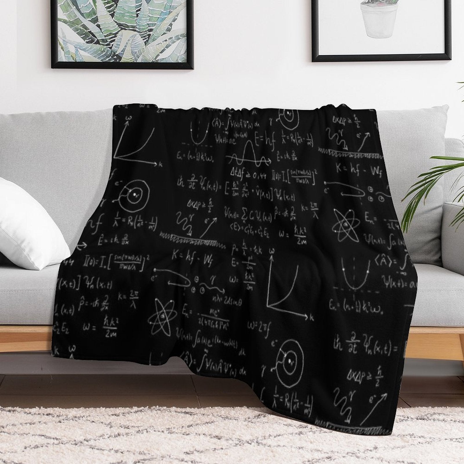 Quantum Physics Gift-ready Throw Blanket