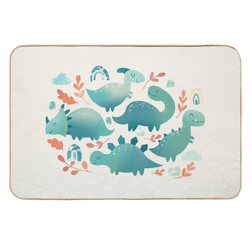 Baby Dinosaurs  Dirt-Trapping Bath Mat