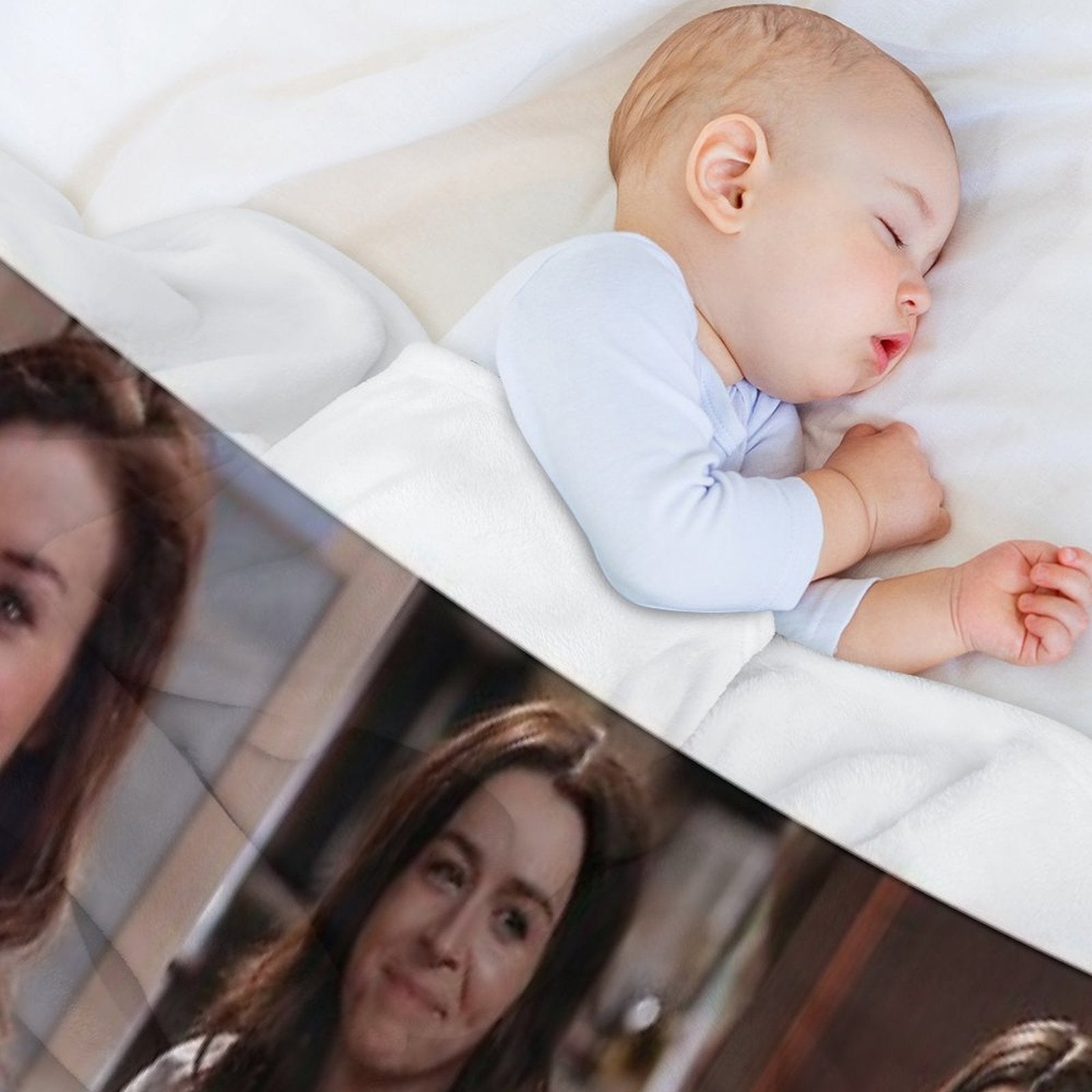 Amelia Shepherd Large Collage Designed for Blankets All-season Throw Blanket