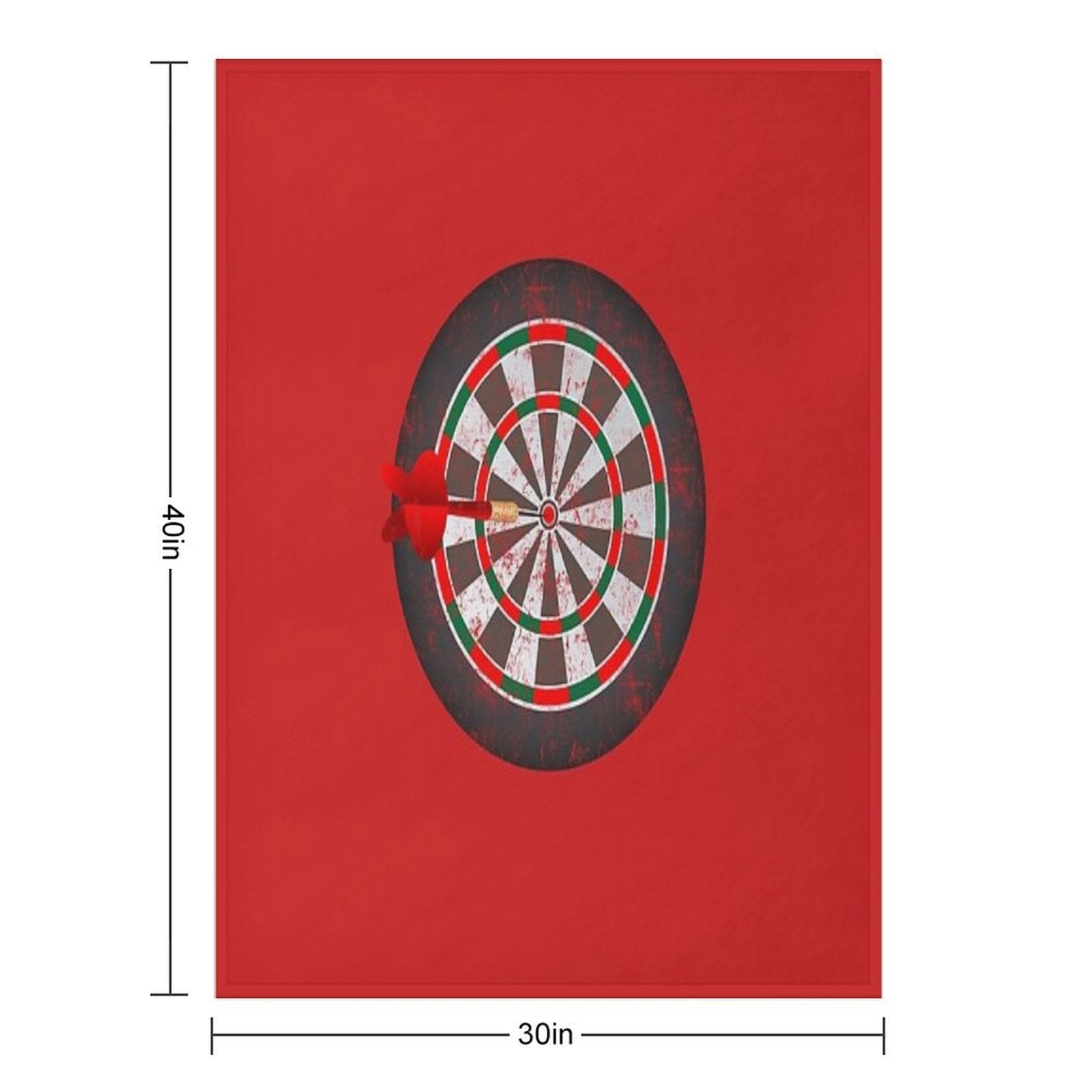 Vintage Darts Dartboard Lightweight Throw Blanket