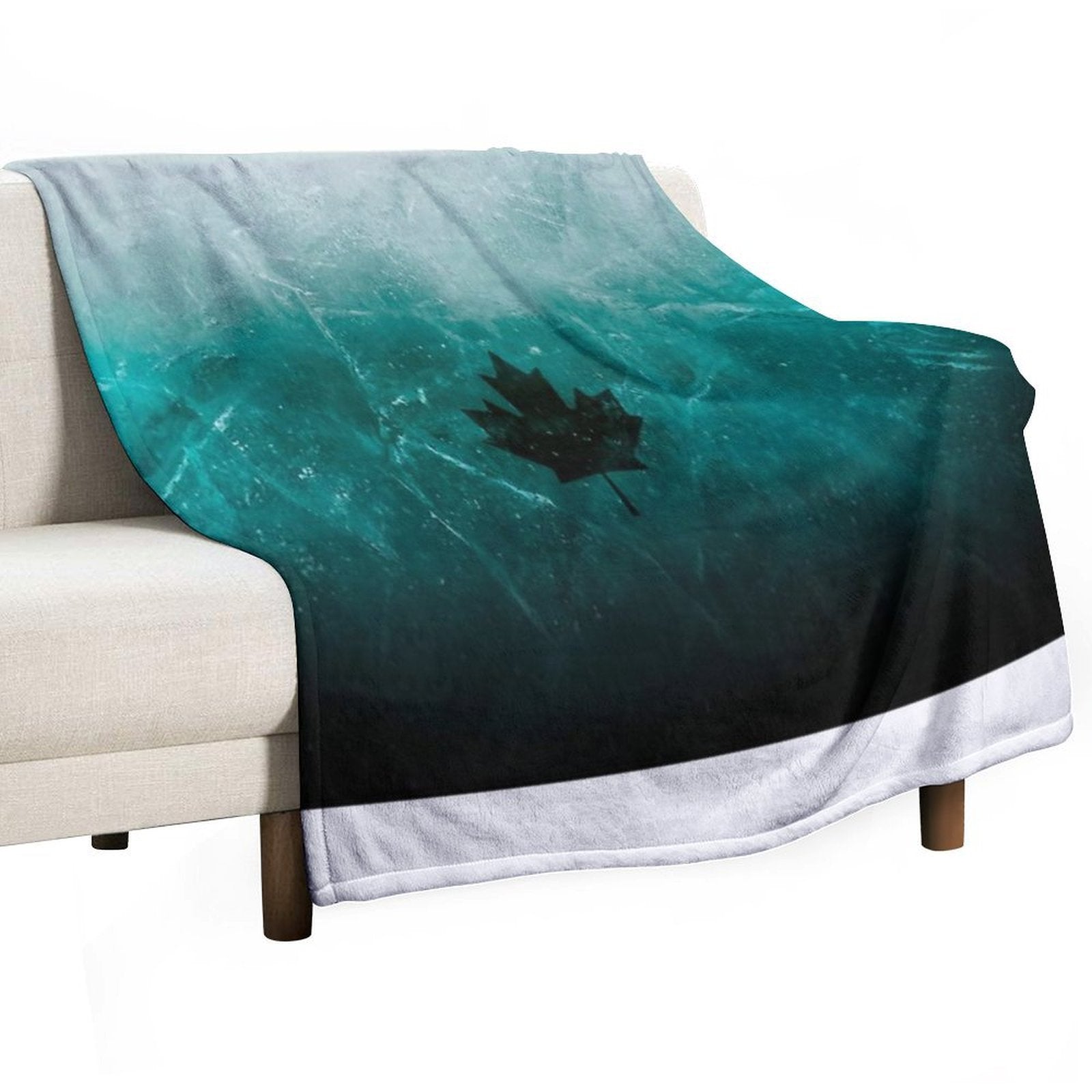 Black Ice Design Compact Throw Blanket