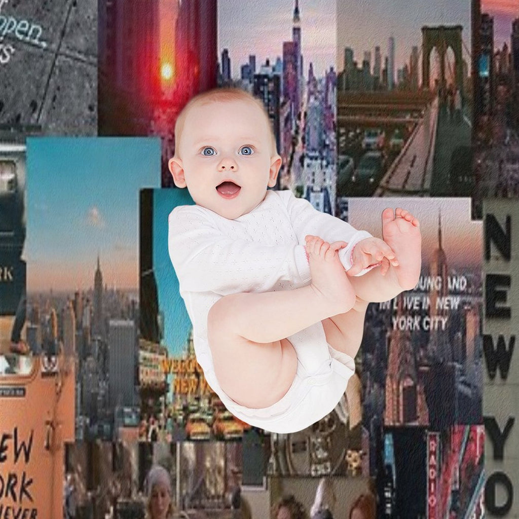 Nyc Aesthetic Collage Comfort Throw Blanket