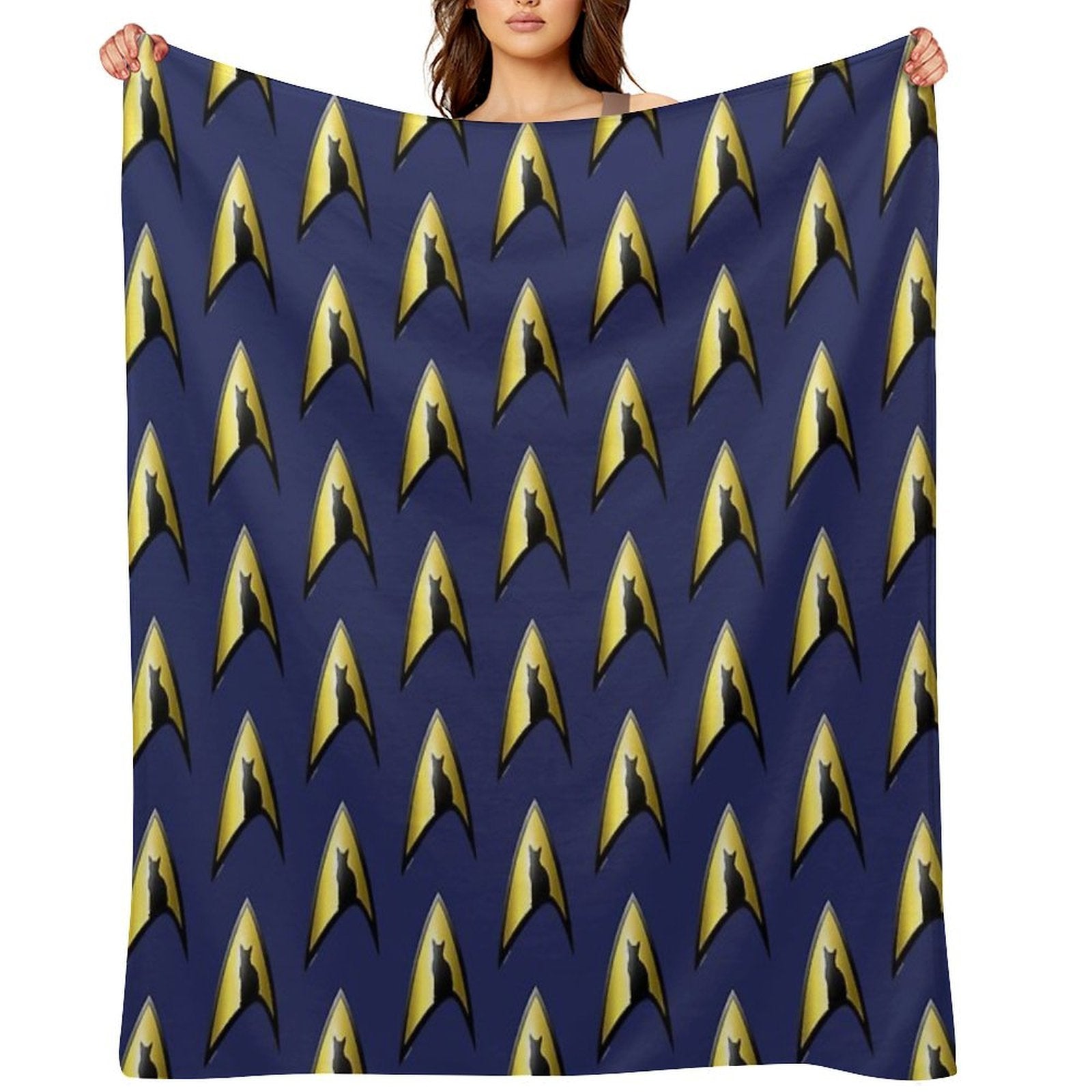 Starfleet Cat Multi-functional Throw Blanket