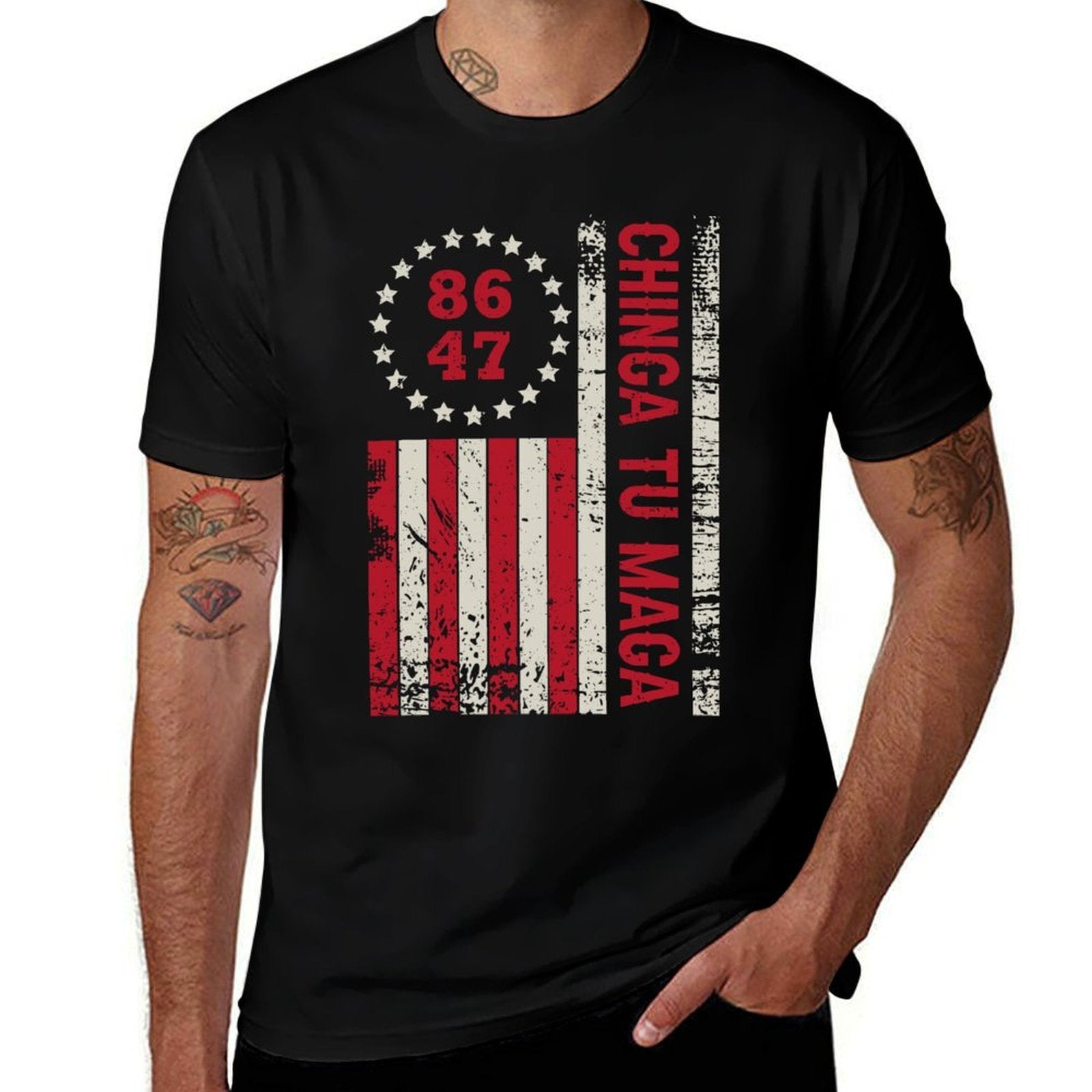 Chinga Tu MAGA Retro USA  Affordable Price T-Shirt