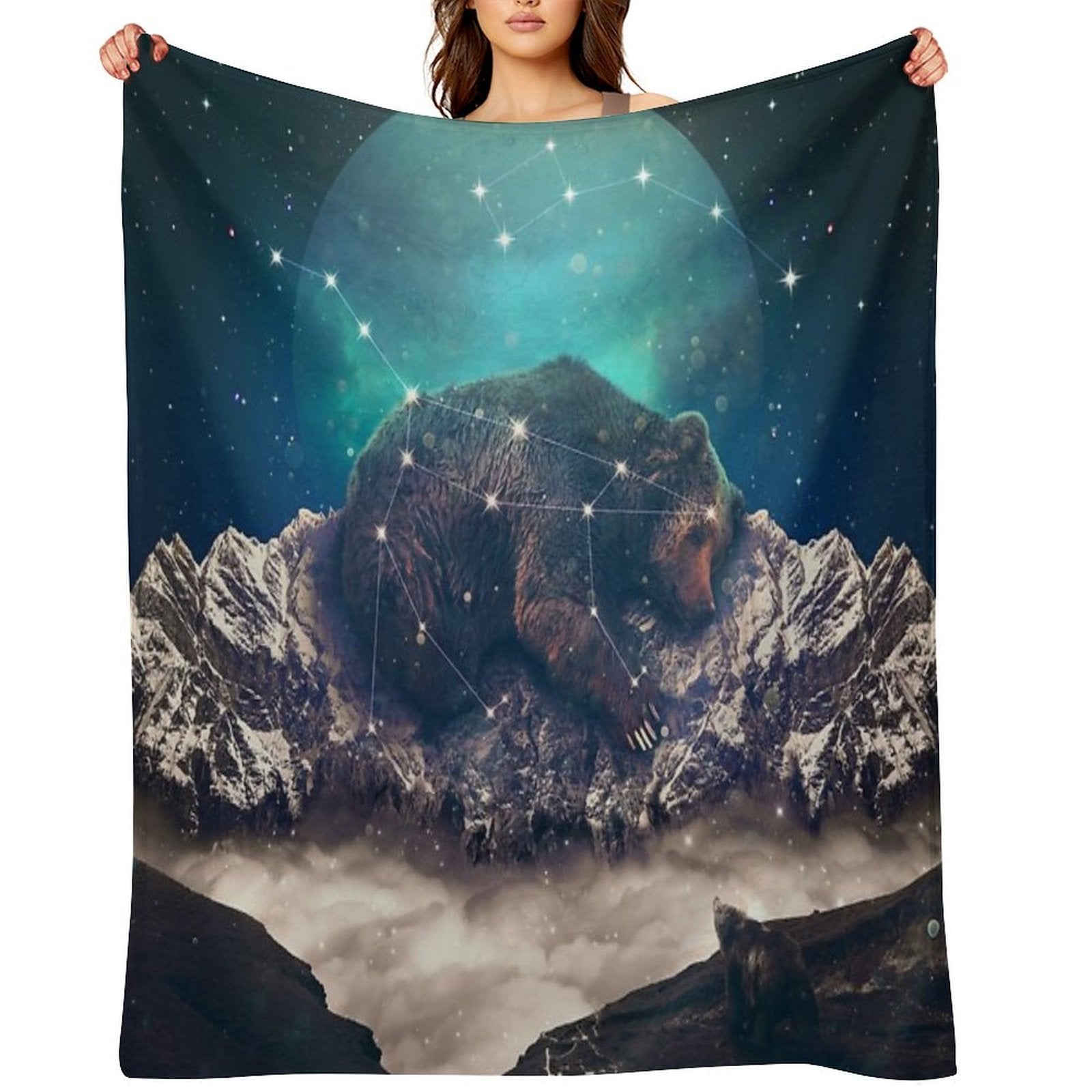 Under The Stars  Ursa Major Versatility Throw Blanket