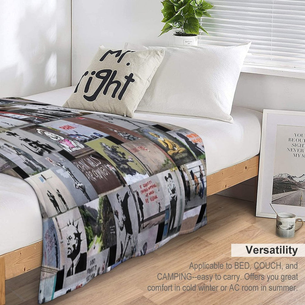 Banksy Eco-conscious Throw Blanket