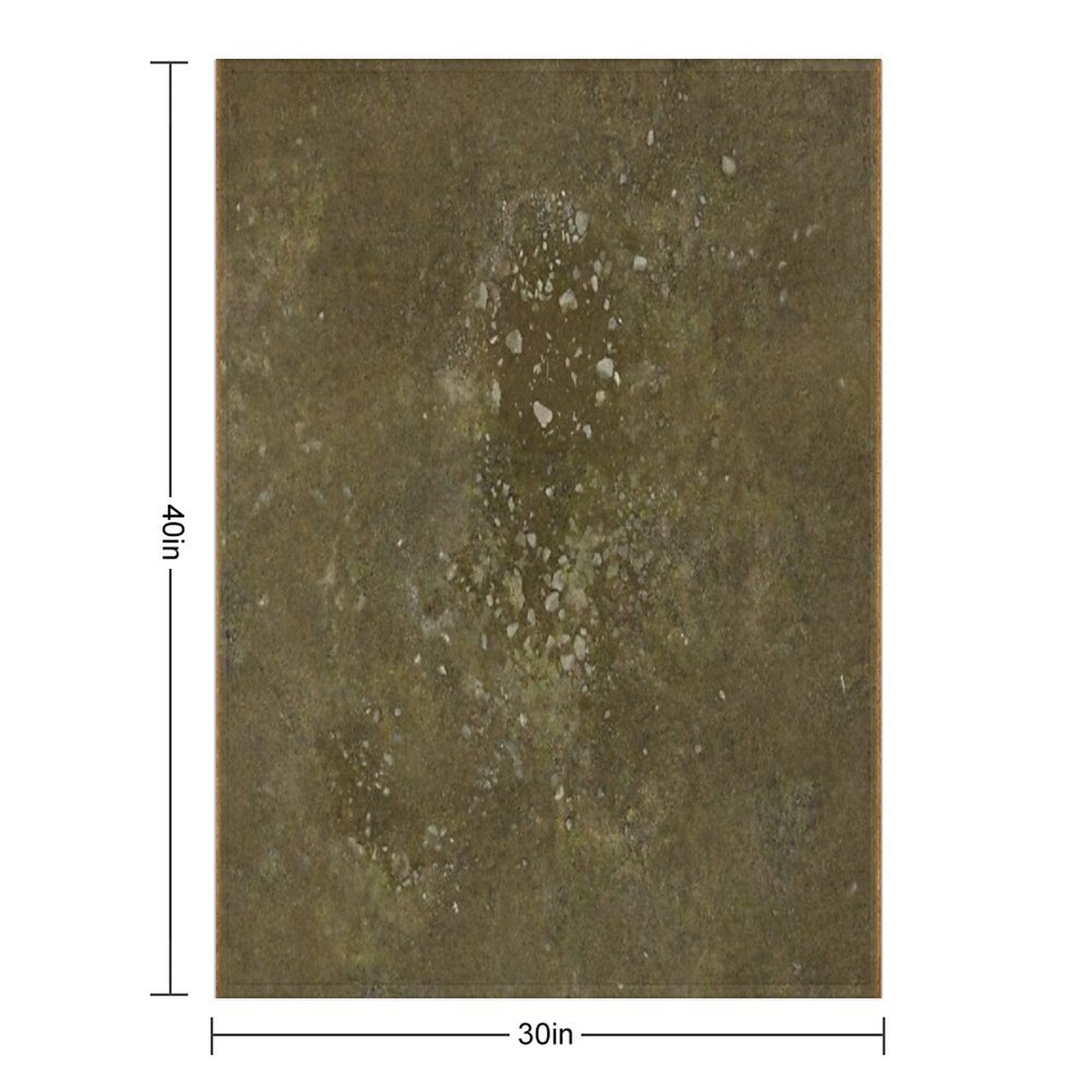 Rocky Field Battle Map for Tabletop Gaming Miniatures Machine-washable Throw Blanket